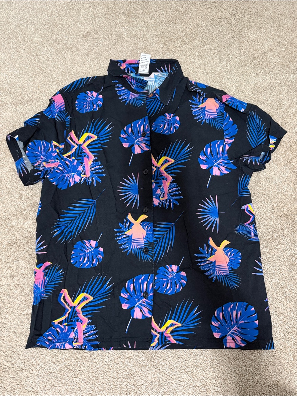 Dutch Bros Hawaiian Print Shirt medium